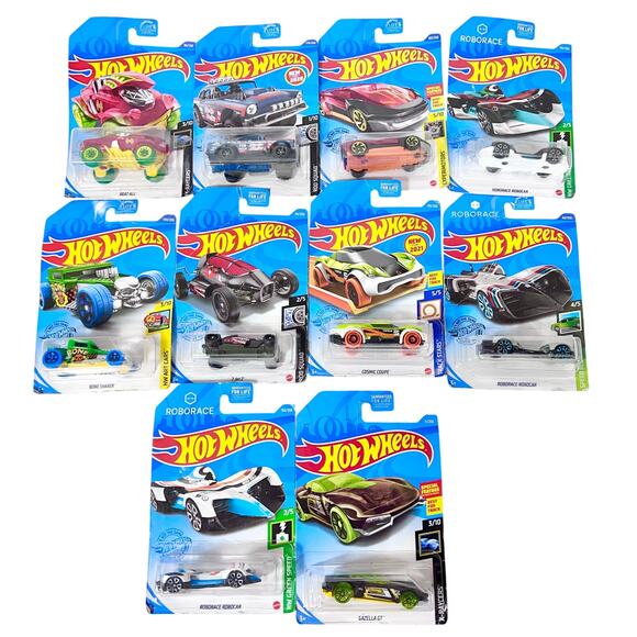 Hot Wheels Carded Lot Of 10 Various Years No Duplicates Toy Cars New (P) - Picture 1 of 6